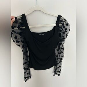 Long sleeve puff shirt